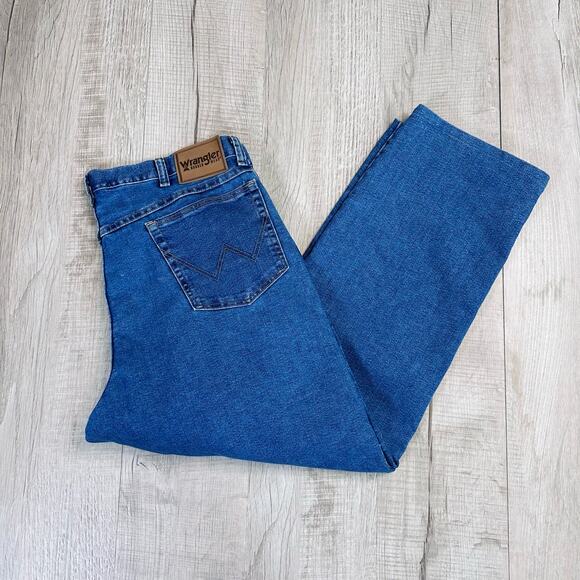 Wrangler Rugged Wear Medium Wash High Rise Jeans Womens 40x27.5" Western Country - Picture 4 of 7